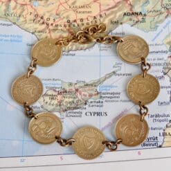 Cyprus muntarmband geel, 4 keuzes