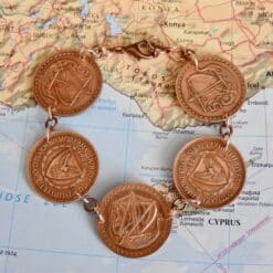 Cyprus muntarmband brons, 3 keuzes