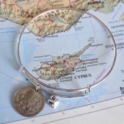Cyprus muntarmband bangle, 4 keuzes