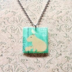Japan postzegelketting, sleutelhanger, Capybara