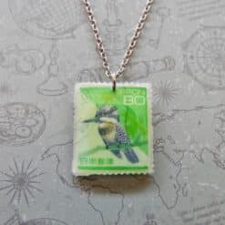 Japan postzegelketting, sleutelhanger dieren, 5 keuzes
