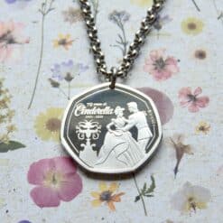 Disney | Assepoester verzilverde muntketting | sleutelhanger