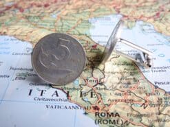 Italië 5 Lire muntmanchetknopen in jaartal naar keuze | 1951 - 1974