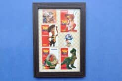 Toy Story postzegel collage in houten lijstje